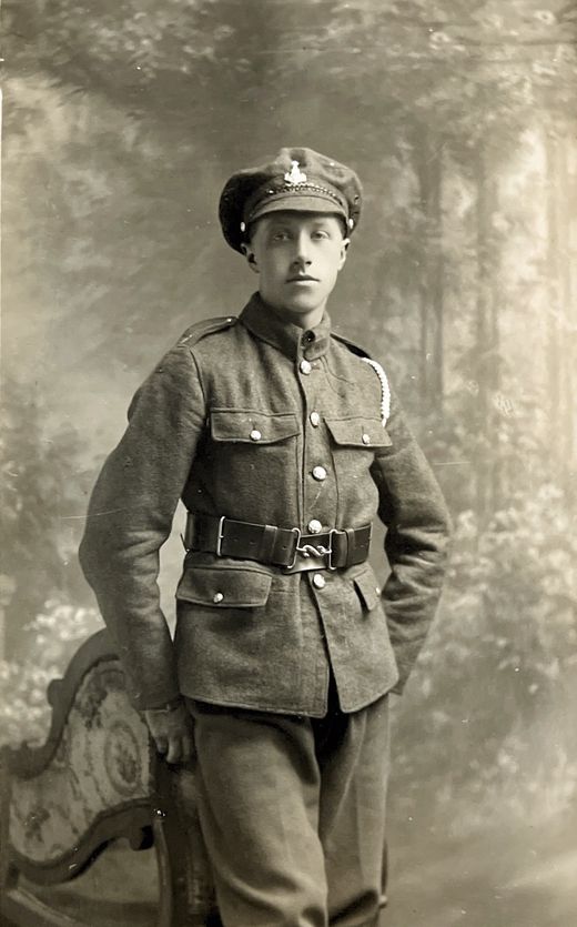 Gerald Critchlow Moreton in uniform, studio portrait